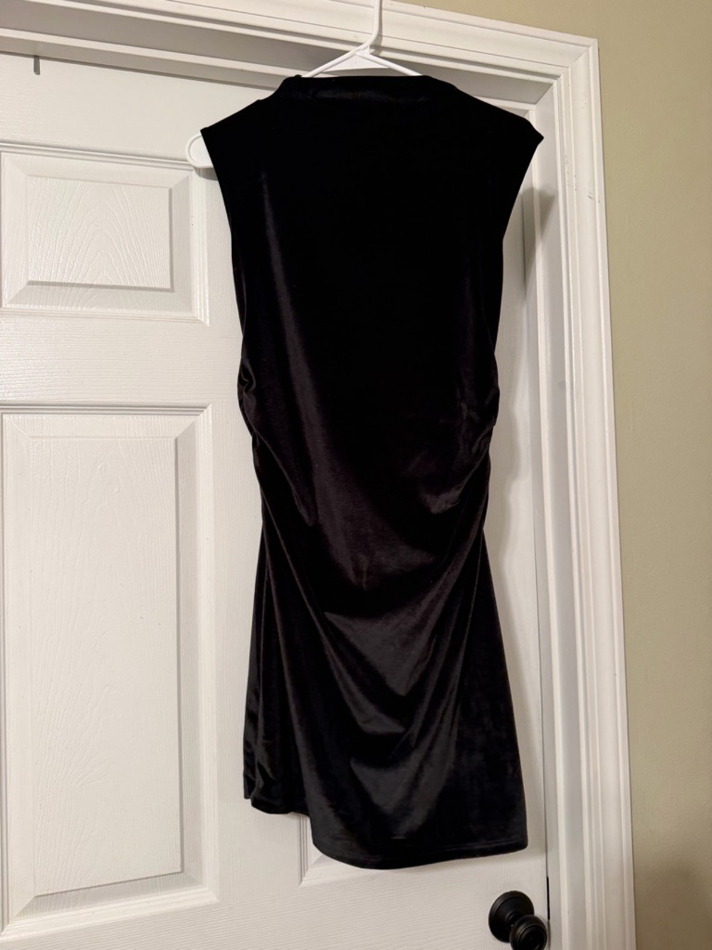 Ruched Velvet Mini